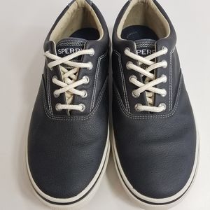 Sperry Halyard Lace Up Navy Leather